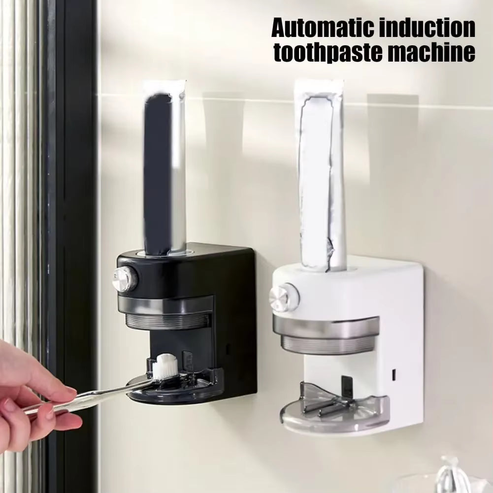 Wall Mounted Automatic Toothpaste Dispenser Adjustable Volume Easy to Install Universal Rechargeable Electric Toothpaste Squeeze